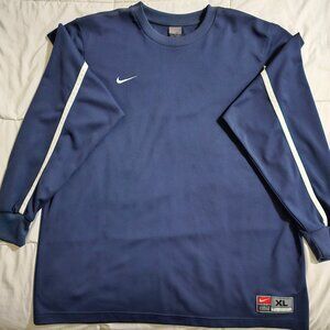 Nike Crew Neck Long Sleeve Polyester Knit BLUE